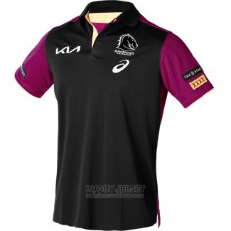 Jersey Polo Brisbane Broncos Rugby 2024