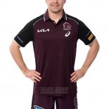 Jersey Polo Brisbane Broncos Rugby 2025 Red