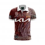 Jersey Polo Brisbane Broncos Rugby 2024 Indigenous