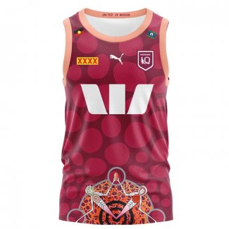 Tank Top Queensland Maroons Rugby 2024 Indigenous