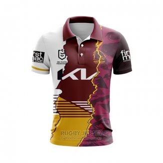 Jersey Polo Brisbane Broncos Rugby 2024